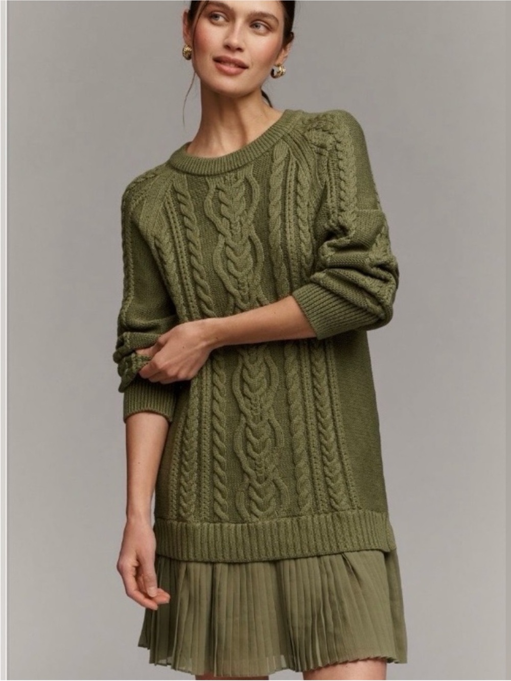 Anthropologie Delphine Sweater Twofer Mini Dress NWT